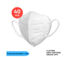 N95 KN95 Adult Certified Disposable 3D Face Mask Respirator - 5 Layers 3D Design - 50 Pieces