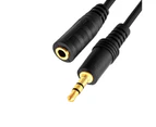 1.5m 3.5mm Stereo Audio Headphone Male to Female Adapter Extension Cable for MP3