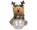 Candy Jar Cartoon Anti-Crack Lightweight Christmas Elf Candy Jar Gift Bag Decorations for Kids-Elk