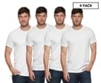 Calvin Klein Men's Cotton Classics Crew Neck Tee / T-Shirt / Tshirt 4-Pack - White 1