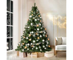 Jingle Jollys Christmas Tree 2.4m Green Xmas Tree Decorations 1400 Tips