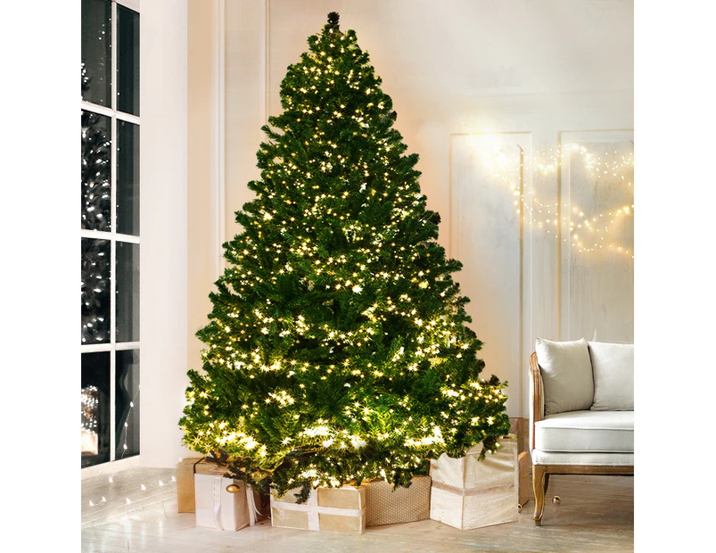 Jingle Jollys Christmas Tree 2.4M Xmas Tree Decorations 3190 LEDs 8 Light Mode