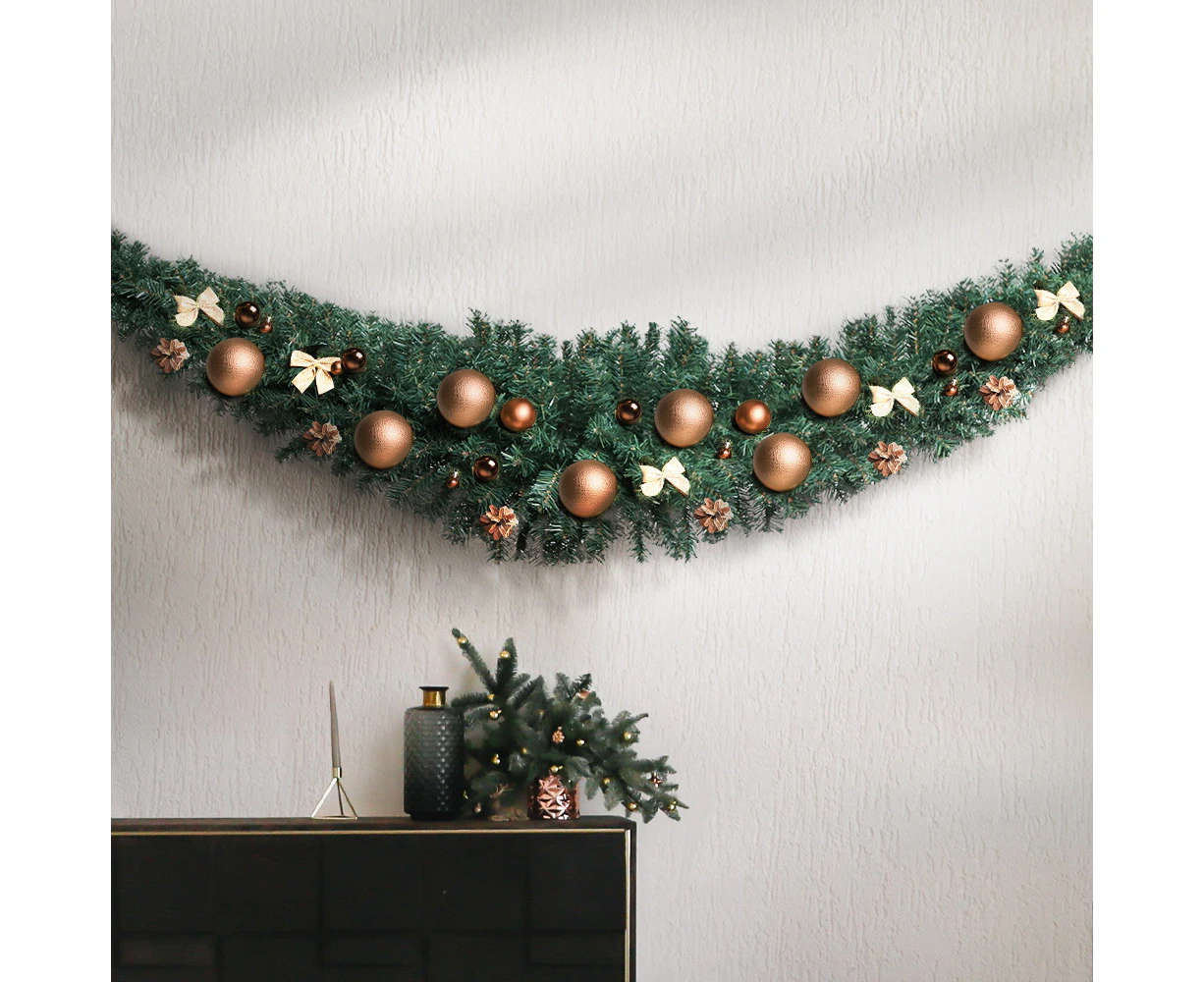 Jingle Jollys 1.8m Christmas Garland Xmas Decorations Green Wedding Party