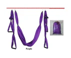 Anti-Gravity Aerial Yoga Hammock Hanging Belt Swing Trapeze Home Gym Fitness Exercises - Blackish Green