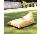 Indoor Outdoor Bean Bag Chair - Mustard Yellow - Triangle - Mooi Living