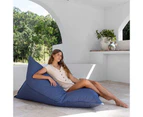 Indoor Outdoor Bean Bag Chair - Navy - Triangle - Mooi Living