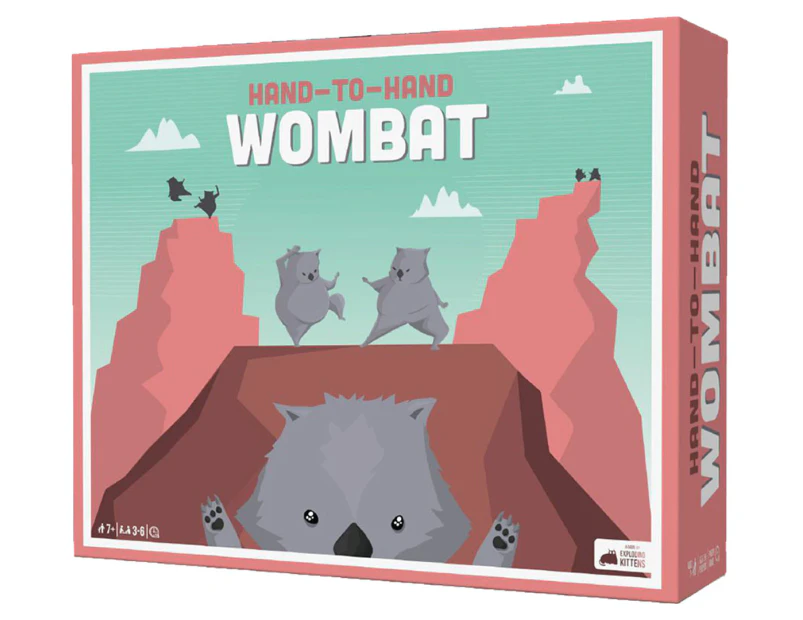 Exploding Kittens Hand-To-Hand Wombat Board Game