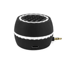 Universal Portable Metal Shell Speaker with 3.5mm Audio Interface Bass Stereo-Black