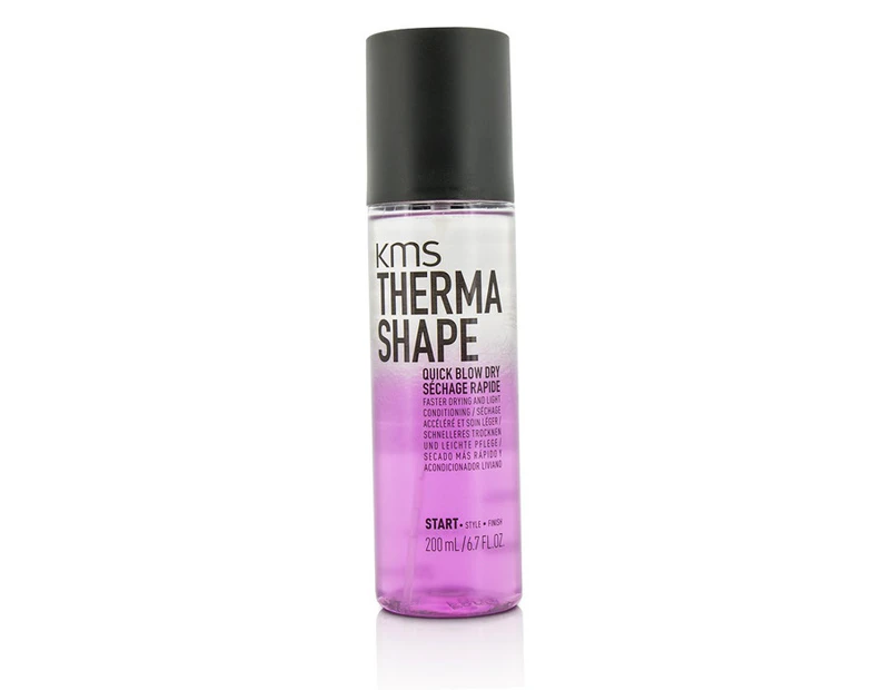 KMS California Therma Shape Quick Blow Dry (Faster Drying and Light Conditioning) 200ml/6.7oz