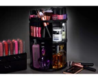 360 Rotating Makeup Organizer - Adjustable Shelf Height and Fully Rotatable. The Perfect Cosmetic Organizer for Bedroom Dresser or Vanity Countertop.