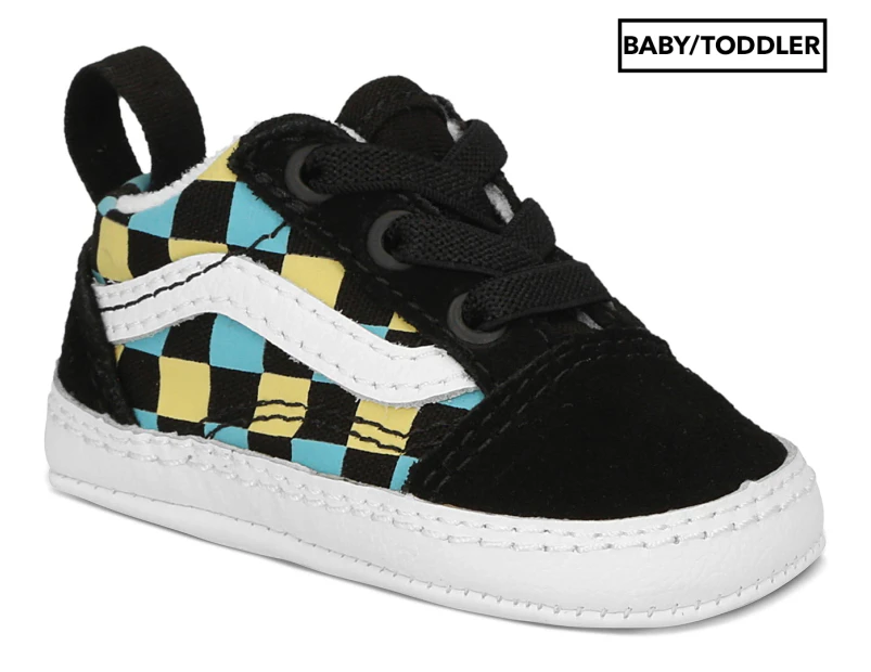 Vans Baby Old Skool Crib Sneakers - Black/Multi 