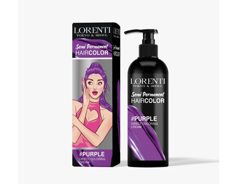 Lorenti Semi-permanent Hair Color-PURPLE 250ML