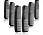 12 Pieces Hair Combs Set Pocket Fine Plastic Hair Combs for Women and Men, Fine Dressing Comb (Black)