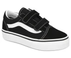 Vans Kids' Old Skool V Sneakers - Black/True White