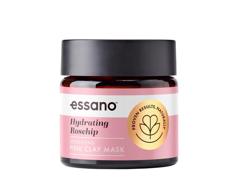 Essano Hydrating Rosehip Detoxifying Pink Clay Mask 50g