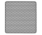 Kitchen Sink Drain Silicon Mat Protector Pad,Silicone Mats Counter Protector, Heat Resistant, Easy to Clean - Grey