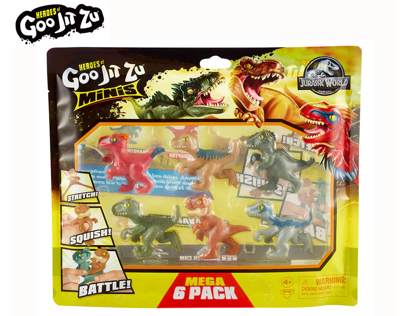 Heroes of Goo Jit Zu Jurassic World Minis Mega 6-Pack