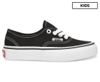 Vans Boys' Authentic Sneakers - Black/True White