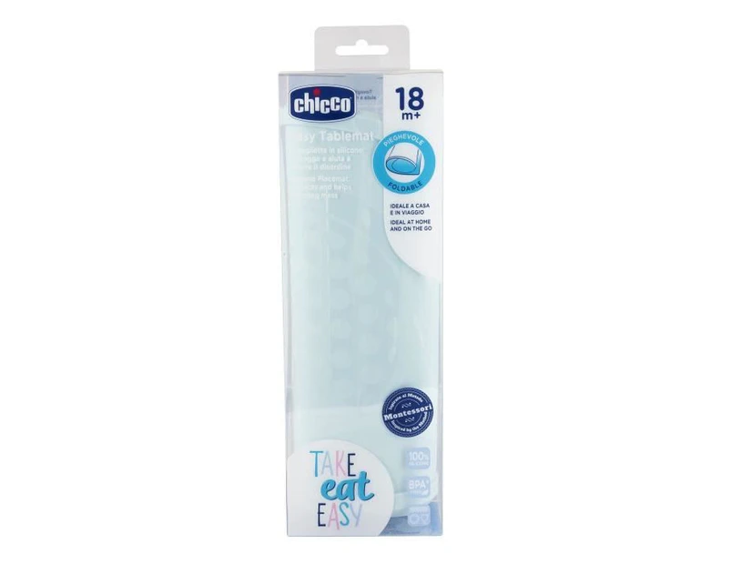 CHICCO-Silicone placemat - blue - 18m + - CATCH