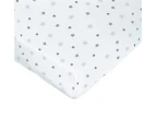 DOMIVA Printed fitted sheet - 70 x 140 cm - White with star print - CATCH