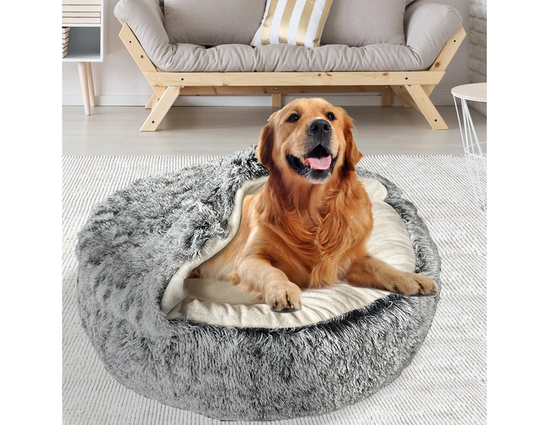 Pawz Pet Dog Calming Bed Warm Soft Plush Sleeping Removable Cover Washable XL