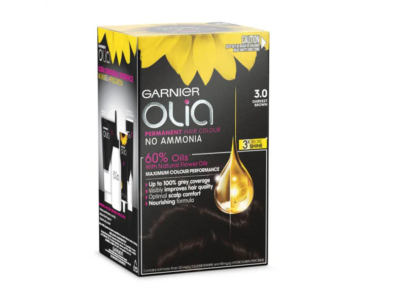 Garnier Olia Hair Colour 3.0 Darkest Brown