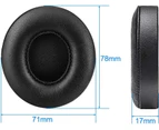 Replacement Ear Pads for Beats Solo 2 Solo 3 - Replacement Ear Cushions Memory Foam Earpads Cushion Cover for Solo 2 & Solo 3 Wireless Headphone - Black
