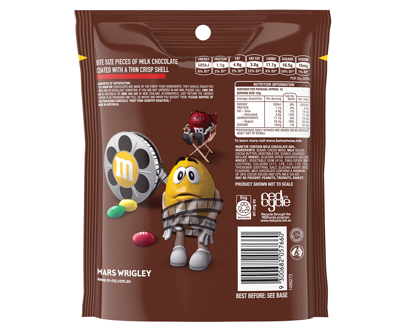 M&m's Milk Chocolate Snack & Share Bag 380g