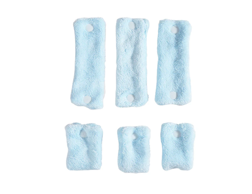 6Pcs  Hair Roller Fashion Hairdressing DIY Tool Coral Fleece Hair Donuts Hair Styling Roller Hair Accessories  Blue