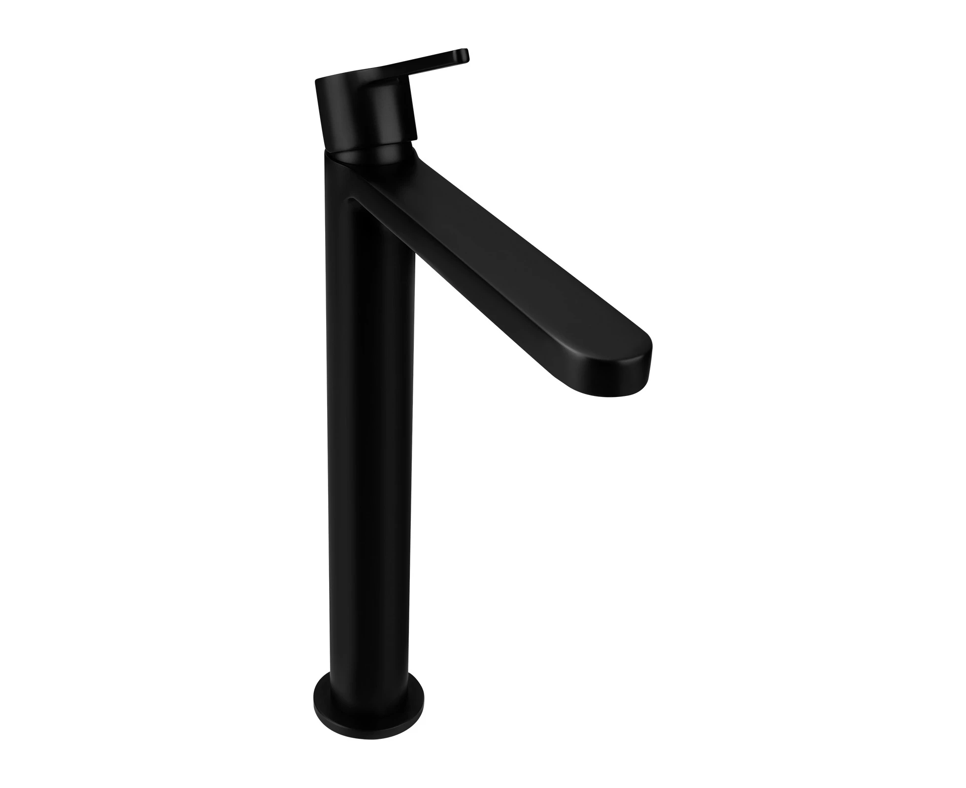 Tall Basin Tap Longer Spout Single Levere bench top mixer Bathroom Vanity Sink Faucets Black