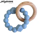 Jellystone Designs Moon Teether - Soft Blue
