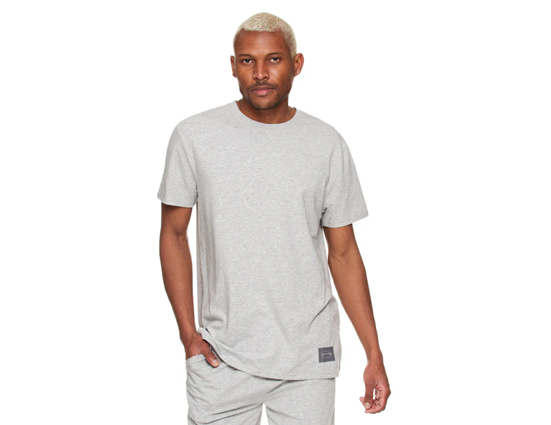 Lonsdale Men's Lounge Short Sleeve Tee / T-Shirt / Tshirt - Grey Marle