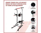 Power Tower Pull Up Weight Bench Dip Multi Station Chin Up Home Gym Equipment