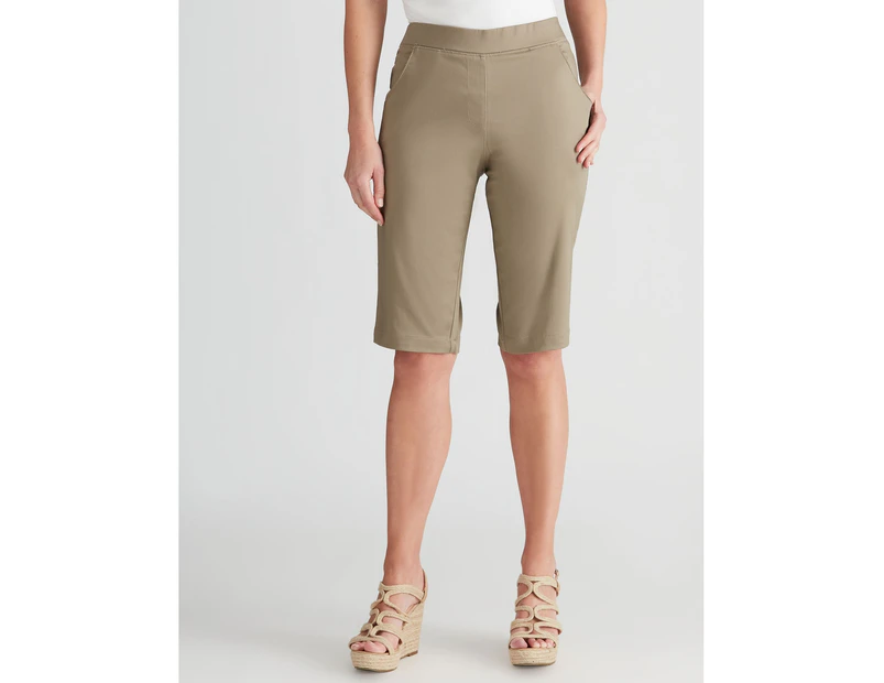 W.Lane Signature Shorts - Womens - Taupe