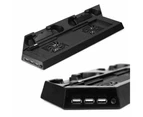 PlayStation 4 Slim PS4 Vertical Stand Cooling Fan Dualshock Controller Charger Dock Station