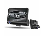 Car DVR Dash Cam 1080P 4" IPS Screen Dash Cam Car Rear View Camera DVR Waterproof Three Lens