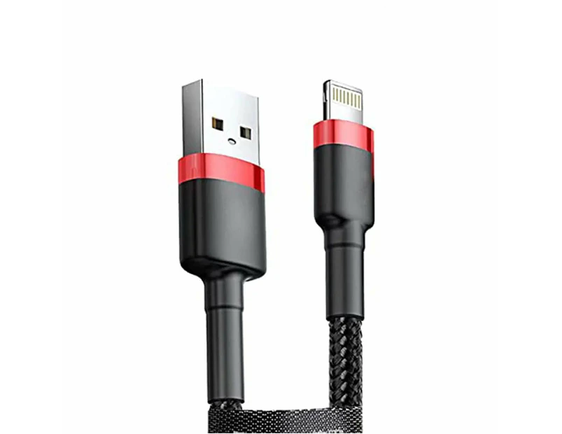 1m 8-Pin Data Cable to USB 3.0 Charger for iPhone iPad - Black