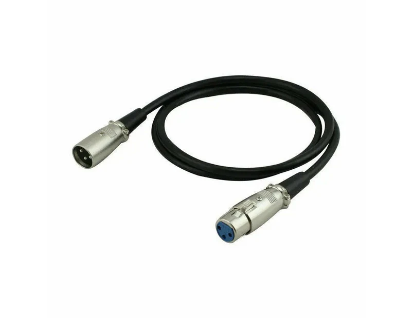 Microphone Cable Audio Cord XLR Patch Lead 3-Pin Male to Female Extension