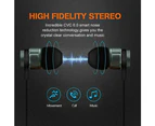 Sports Wireless Bluetooth Earphones Magnetic Headphones Gym For iPhone Samsung - Black