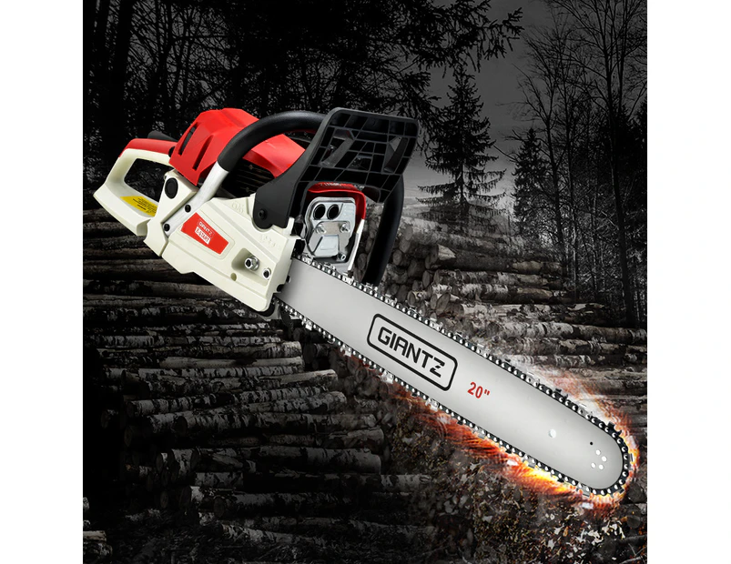 Giantz Chainsaw Petrol 62CC 20" Bar Commercial E-Start Pruning Chain Saw,Giantz Chainsaw Petrol 62CC 20" Bar Commercial E-Start Pruning Chain Saw 4.5HP