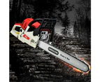 Giantz 52cc Petrol Chainsaw Commercial 20" Oregon Bar E-Start Top Handle Chain Saw