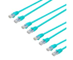 4x Cruxtec 10m Cat6 RJ45 Patch Lead LAN Internet Ethernet Network Cable/Cord GRN