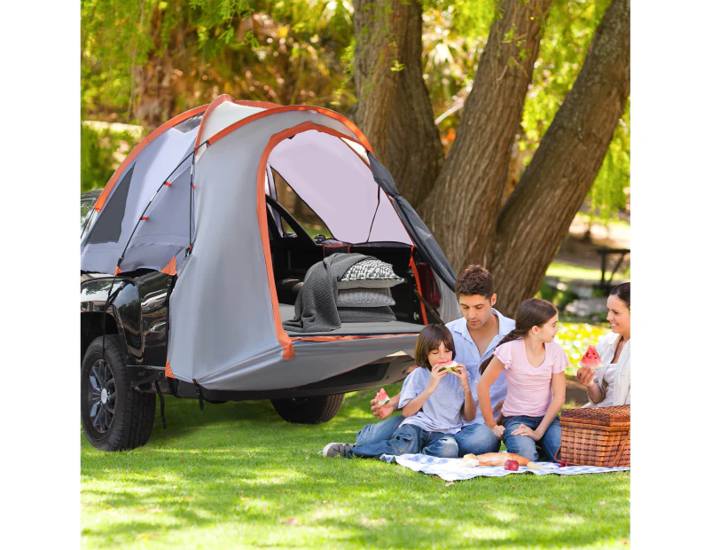 Costway 1.98m Truck Bed Tent All Weather Camping Pickup Trucks Tent w/Carry Bag Travel Hiking Self-Drive