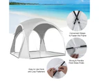 Costway 335x335cm Gazebo Tent Outdoor Marquee Canopy UPF50+ Beach Tent Wedding Garden Party Picnic w/Carry Bag