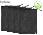 Ladelle Eco Recycled Large Charcoal Mesh Produce Bag Set