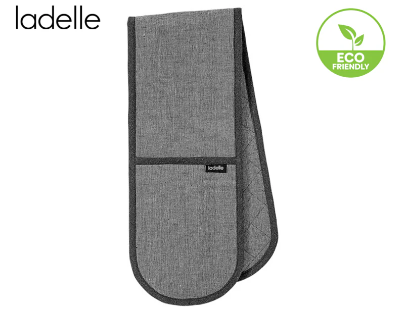 Ladelle Eco Recycled Double Oven Mitt - Charcoal