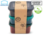 Lock & Lock Eco Short Rectangular Food Container 3-Pack - Assorted