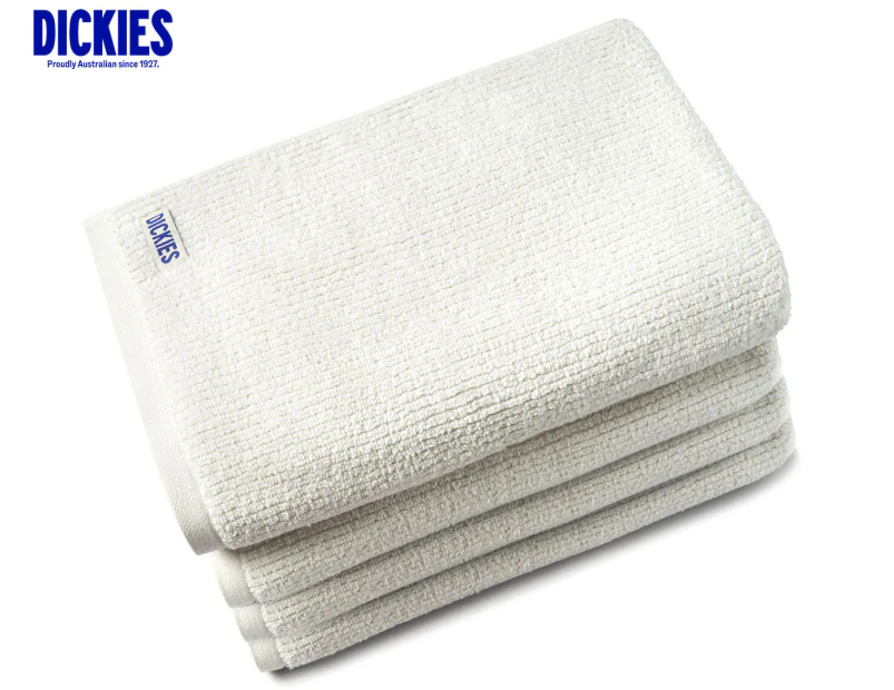 Dickies Zero Twist Ribbed Bath Towel 4-Pack - Dove