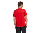 Adidas Mens D2m 3-Stripes Training Active Tee T-Shirt Polyester