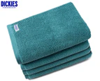 Dickies Zero Twist Ribbed Bath Towel 4-Pack - Petrol Blue